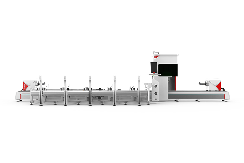 TM-Series Three Chuck Metal Tube Cutting Machine with Automatic Feeding
