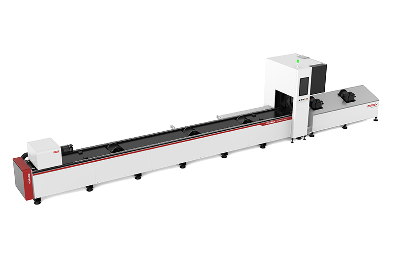 TKSeries | 3000w/6000w Professtional Metal Tube Fiber Laser Cutting Machine with Reducing Wheel Loading Station