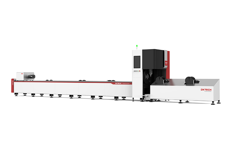 TKSeries | 3000w/6000w Professtional Metal Tube Fiber Laser Cutting Machine with Reducing Wheel Loading Station