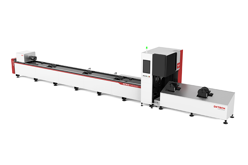TKSeries | 3000w/6000w Professtional Metal Tube Fiber Laser Cutting Machine with Reducing Wheel Loading Station
