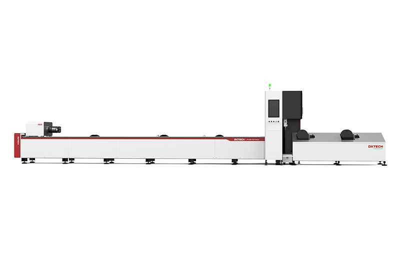 TKSeries | 3000w/6000w Professtional Metal Tube Fiber Laser Cutting Machine with Reducing Wheel Loading Station